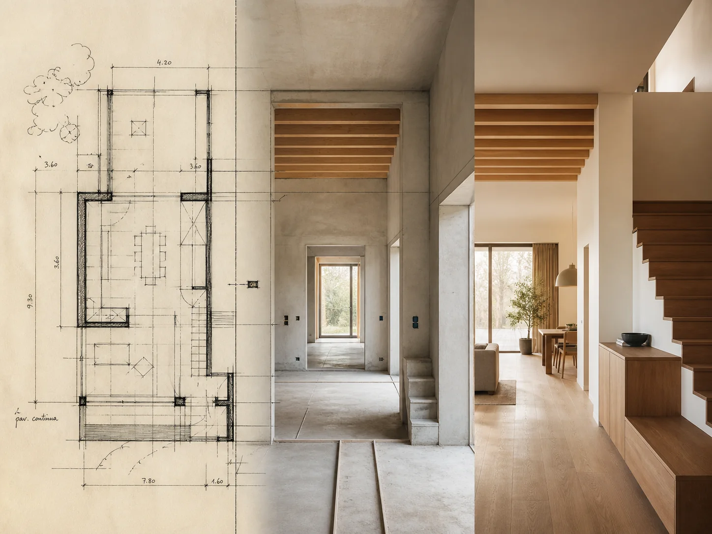 Architettura e design mentre prendono forma